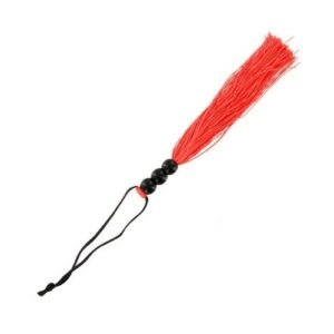 Small Rubber Whip Sportsheets (25 cm) Black/Red