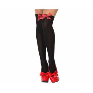 Costume Stockings Bow One size Black